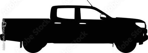 Rugged 4x4 pickup truck side view