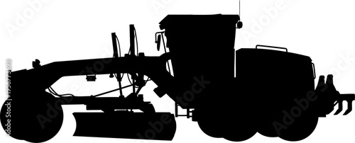 Road construction motor grader machinery