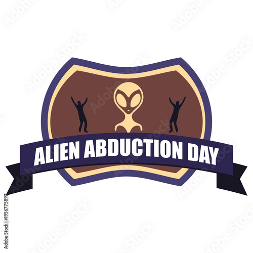 Alien Abduction Day sticker