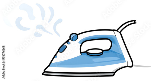 iron, electric, appliance, household, home, tool, equipment, laundry, clothes, clothing, fabric, textile, ironing, press, steam, heat, hot, clean, cleaning, domestic, housework, chores, utility, devic