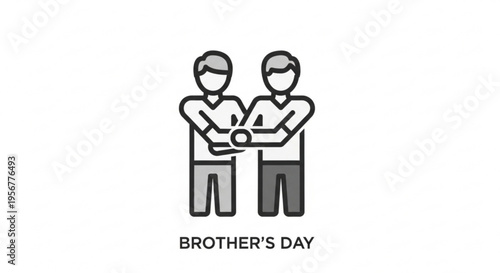Brothers standing together in unity and support on brothers day