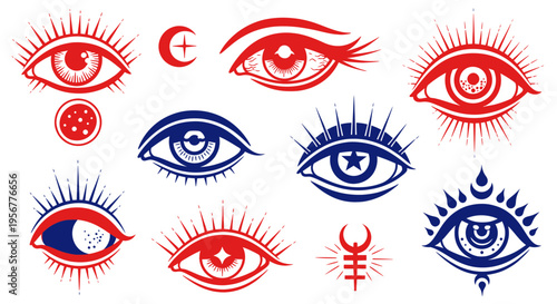 Mystical Eyes Collection: Celestial, Cosmic, and Esoteric Symbols