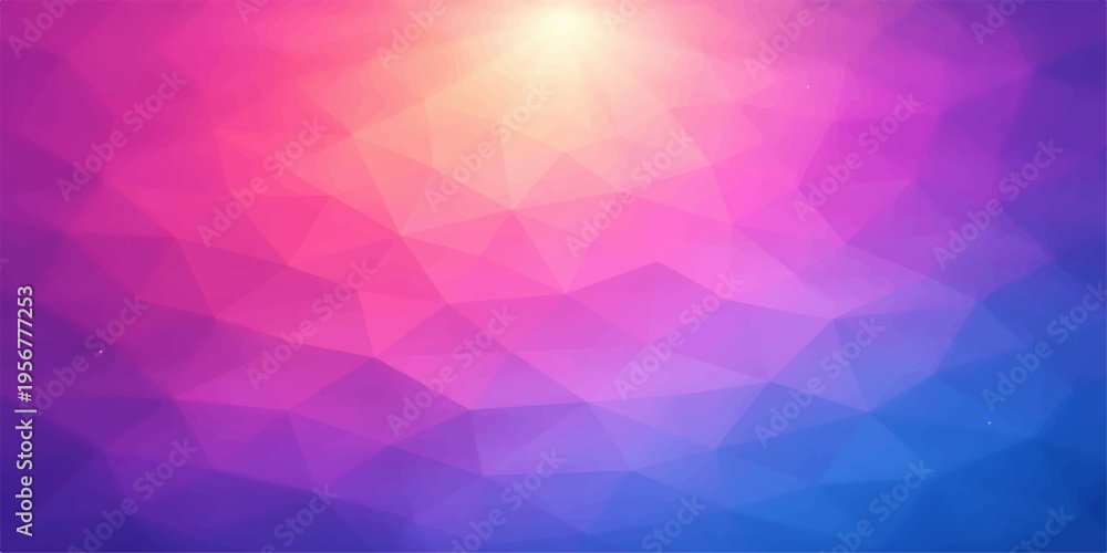 Obraz premium Abstract pink and purple geometric triangle background with colorful mosaic pattern design
