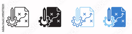 Strategy Vector Illustration In Multistyle