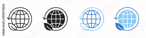 Eco Friendly Vector Illustration In Multistyle