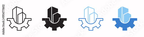 Infrastructure Vector Illustration In Multistyle