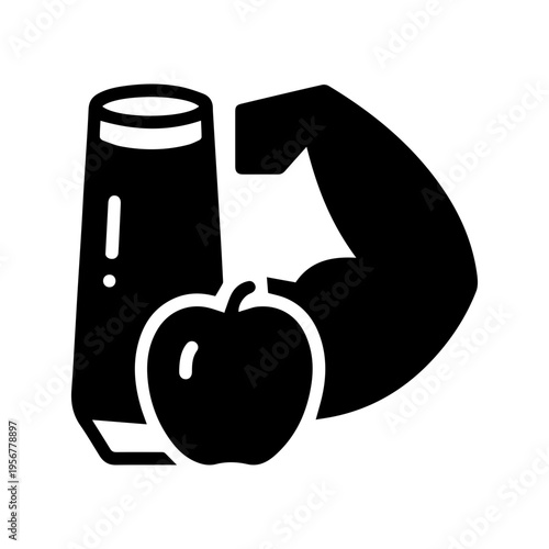 Healthy food and muscle