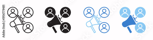 Public Relation Vector Illustration In Multistyle