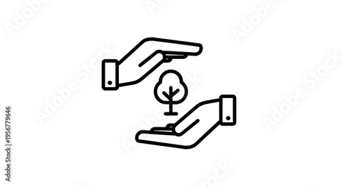 Hands nurturing a young tree symbolizing care and environmental protection eco friendly practices