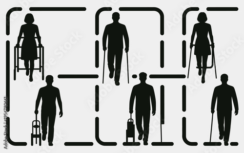 Accessible Path for People with Disabilities.