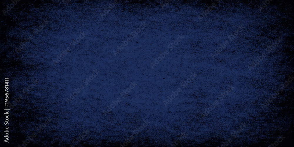 Naklejka premium Dark blue grunge textured background with vintage rough surface and empty space for design