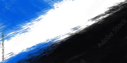 Black and white abstract grunge background with paint texture inspired by ocean waves and cloudy sky horizon