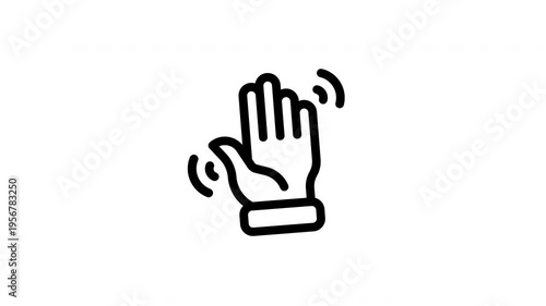 hand animated icon