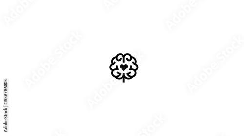 A stylized brain and heart icon on a white background, suggesting mind and emotions combined