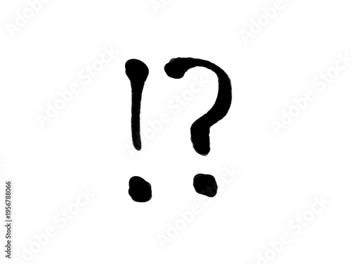 手書きの驚きのマーク