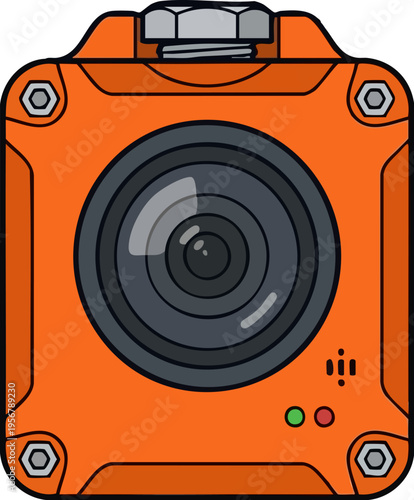 Rugged Action Sport Camera Vector