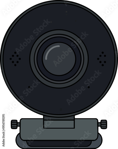 Modern Webcam Flat Vector Icon