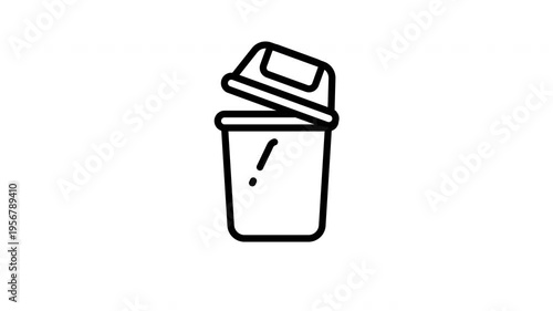 recycling bin animated icon