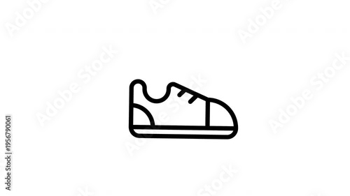 running shoes animated icon