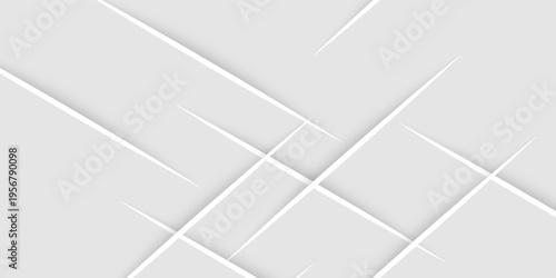 White and gray abstract background. Abstract background smooth fold pattern. Light pale vector background.