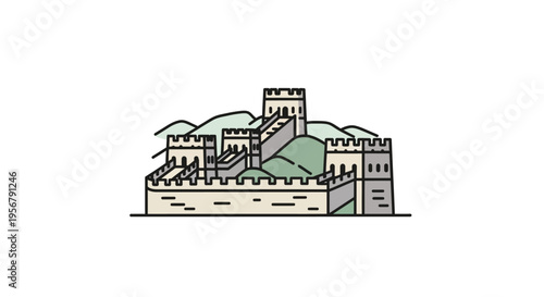 The Great Wall of China Fortress.