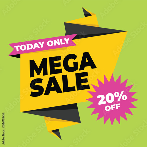 Dynamic Mega Sale Promotion Today Only with 20% Off Discount Savings