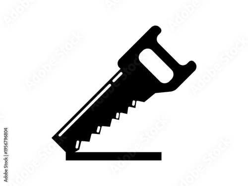 Black chainsaw icon in a simple flat silhouette style.