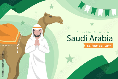 Ksa, Saudi Arabia, flag, Saudi flag, Riyadh skyline, Saudi national day, green flag, Arabic