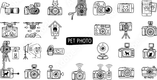 Pet Photography Doodles: Camera Equipment  Tech for Capturing Adorable Animal Moments