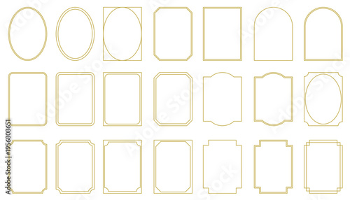 シンプルなクラシックフレームセット　装飾枠　飾り枠
