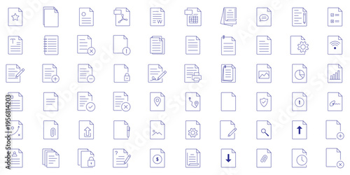 Compliance web icons in line style. Regulations, policy, legal document, quality control, responsibility, law. Editable stroke.