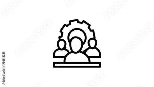 teamwork animated icon