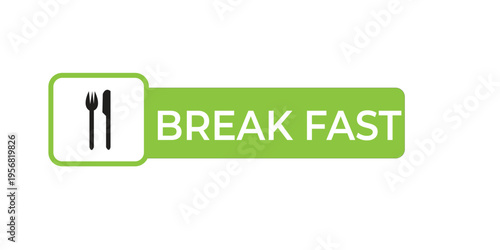 Breakfast Food Vector Set, Healthy English Breakfast Illustration, Family Meal with Pancakes, Cereal and Sausage Buffet