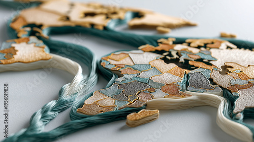 Woven World Map: The image ...