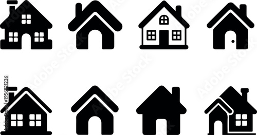 House icons for rental property listings