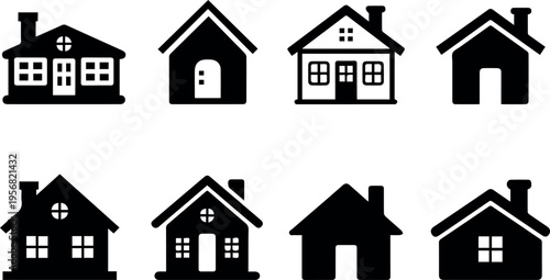 House icons for real estate apps