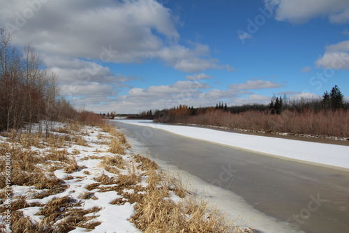Wallpaper Mural Frozen Lake, Pylypow Wetlands, Edmonton, Alberta Torontodigital.ca