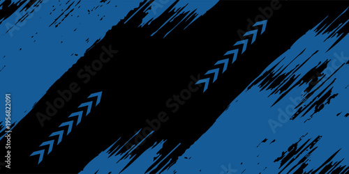 light blue black brush wrap car sticker pattern abstract banner sporty lines. vector modern