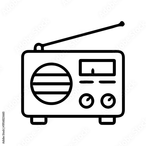 Retro Radio Icon Design
