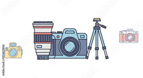 Camera equipment photography tools.