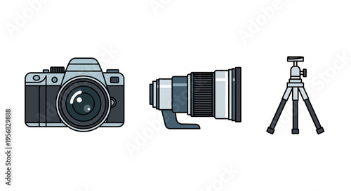 Camera equipment photography tools.