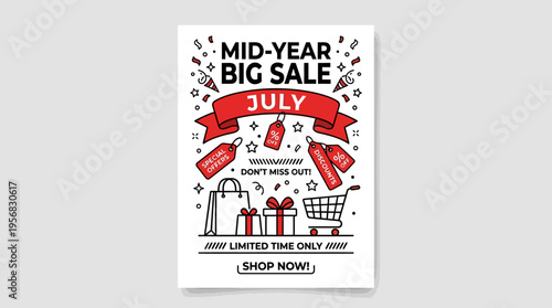 Mid-Year Big Sale Promotional Flyer