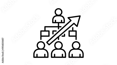 Organizational Growth And Hierarchy Diagram