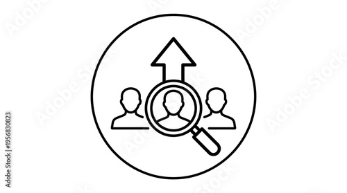 Recruitment and Talent Search Icon