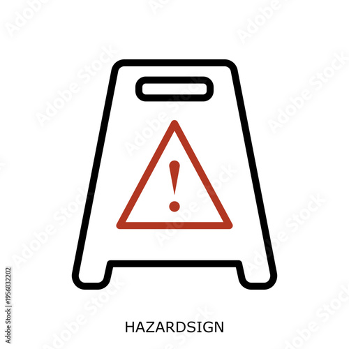HazardSign Icon - Health Safety Environment HSE Industrial Safety Symbol