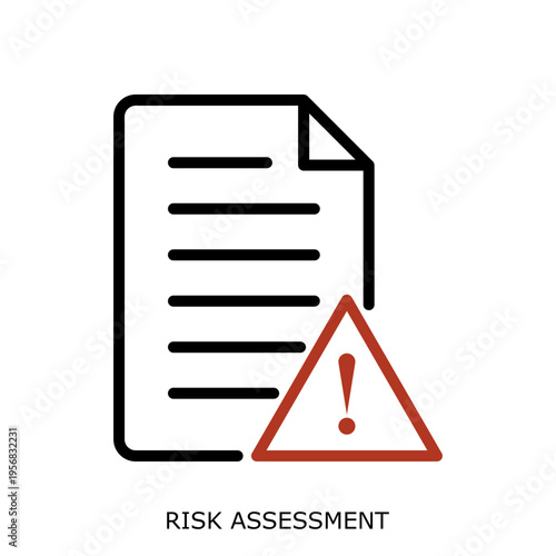 RiskAssessment Icon - Health Safety Environment HSE Industrial Safety Symbol