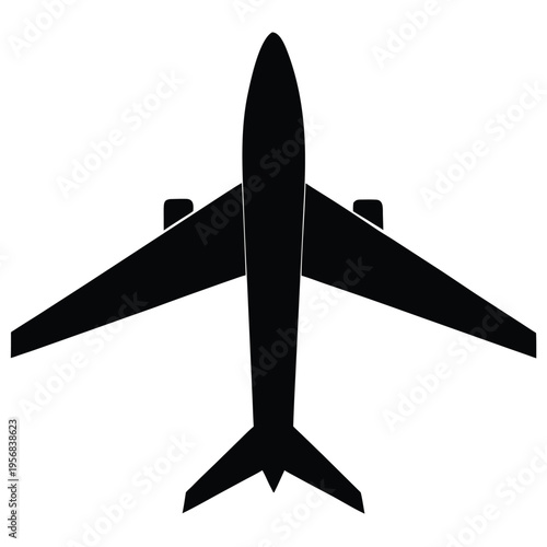Airplane on a white background