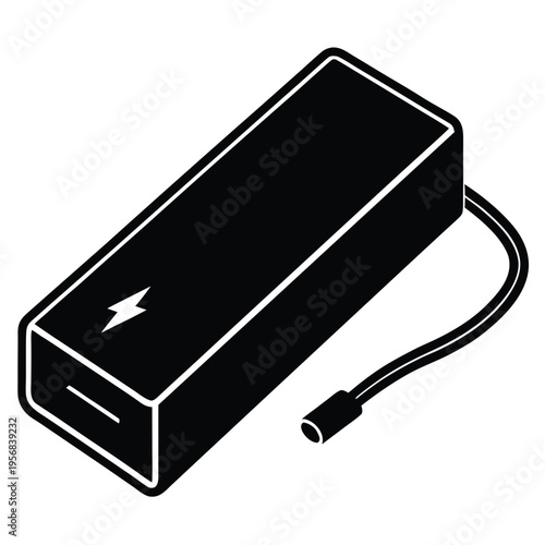 Power bank on a white background