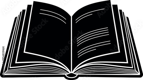 open book vector illustration