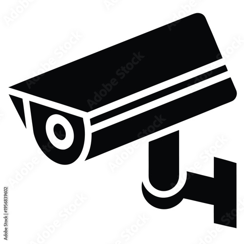 Security camera icon on white background
